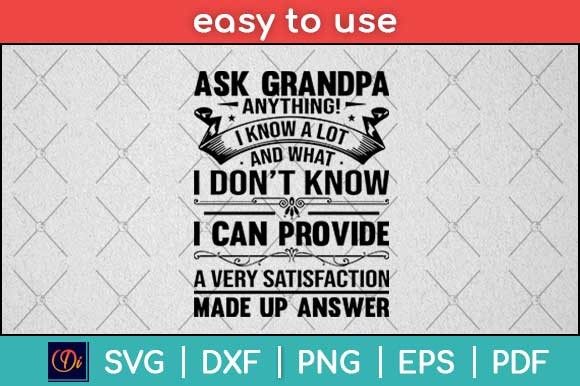Ask Grandpa Anything Funny Father s Day Graphics and Print Templates