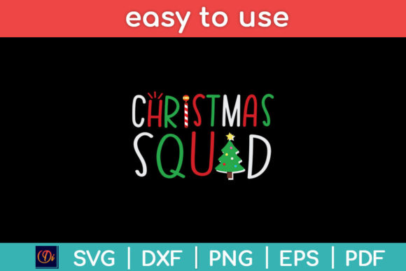 Christmas Squad Funny Xmas Family Svg Graphics for Print Templates