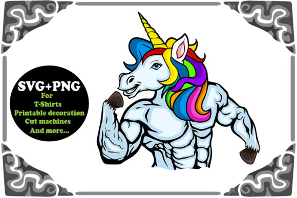 Dadacorn Funny Dad Unicorn Svg and Png Graphics for Editors