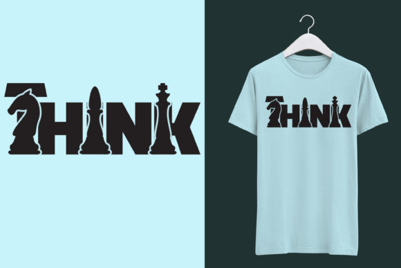 Funny Chess Lover Think Chess T-Shirt Graphics and Print Templates