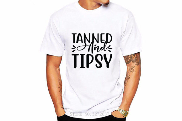 Funny Sarcastic Svg Design, Tanned and Tipsy Review