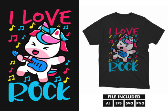 Unicorn Animal Kids Funny T-shirt Design Graphics for T-Shirt Designs